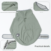 Thumbnail for 55# Yellow Waterproof Reflective Dog Raincoat for Small to Large Dogs