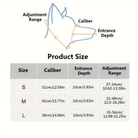 Thumbnail for M Adjustable Leather Dog Muzzle for Large Breeds, Anti-Bite and Anti-Bark