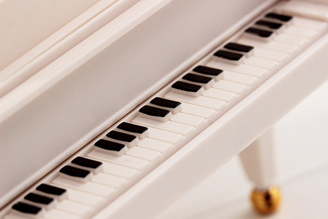 Classical Grand Piano Music Box with Dancing Ballerina(Regular version - black)