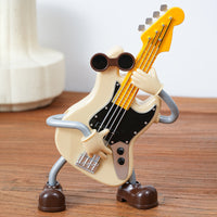 Thumbnail for Dancing Musical Instrument Figurines - Wind-Up Guitar & Cello Toys with Moving Parts(Guitar)