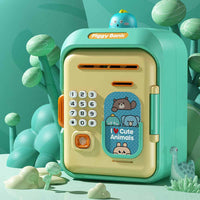 Thumbnail for Interactive Kids' Piggy Bank Safe with Music, Stories & Password Lock(Cyan)