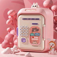 Thumbnail for Interactive Kids' Piggy Bank Safe with Music, Stories & Password Lock(Pink)