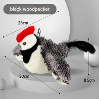 Thumbnail for Interactive Flapping Wing Bird Toy for Cats & Dogs,Motion Activated with Sound(Black Woodpecker)