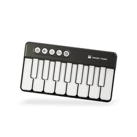 Thumbnail for Mini Pocket Piano Electronic Keyboard - 17 Keys, Multiple Modes, LED Lights, Portable Musical Toy(black)
