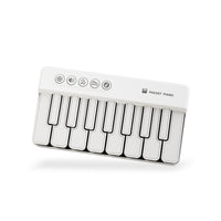 Thumbnail for Mini Pocket Piano Electronic Keyboard - 18 Keys, Multiple Modes, LED Lights, Portable Musical Toy(white)