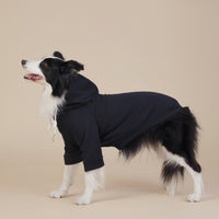 Thumbnail for Black Classic Dog Sweatshirt with Hood & Drawstrings - For Large Dogs (Size : 6XL)