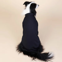 Thumbnail for Black Classic Dog Sweatshirt with Hood & Drawstrings - For Large Dogs (Size : 6XL)
