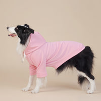 Thumbnail for Pink Classic Dog Sweatshirt with Hood & Drawstrings - For Large Dogs (Size : 9XL)