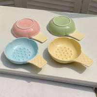 Thumbnail for Yellow Adorable Ice Cream Cone Ceramic Slow Feeder Pet Bowl - Fun Anti-Gulp Design for Cats & Dogs