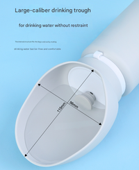 Thumbnail for Green Portable Pet Dog Water Bottle 550ml - Foldable Food-Grade Silicone Travel Drinker with Leak-Proof Dispenser