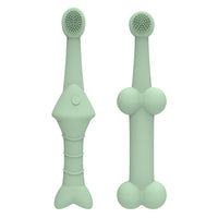 Thumbnail for 6 x Silicone Pet Toothbrush (3 Fish shape and 3 Bone shape) Green Gentle Food-Grade Silicone Pet Toothbrush - Promotes Healthy Teeth & Gums for Dogs & Cats