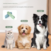 Thumbnail for 4 Pcs Blue Soft Silicone Pet Finger Toothbrush - Gentle Dental Care for Dogs & Cats, Tartar & Plaque Remover