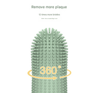 Thumbnail for 4 Pcs Beige Soft Silicone Pet Finger Toothbrush - Gentle Dental Care for Dogs & Cats, Tartar & Plaque Remover