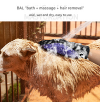 Thumbnail for Green 3-Pack Gentle Pet Grooming Glove - Deshedding, Bathing & Massage Mitt for Dogs & Cats, Breathable & Adjustable