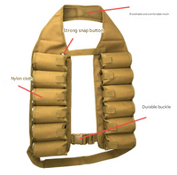 Thumbnail for Black Ultimate 12-Can Beverage Carrier Vest - Hands-Free Outdoor Party Backpack