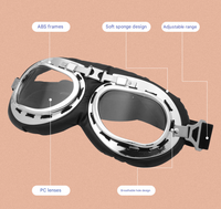 Thumbnail for Pink Frame Black Film Retro Pet Goggles - UV Protection Sunglasses for Small Medium Dogs & Cats, Windproof Shatterproof Eye Protection