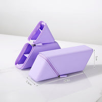 Thumbnail for Purple Transforming Silicone Pencil Case - Stand-Up Pen Holder & Stationery Organizer