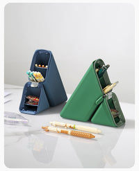 Thumbnail for Purple Transforming Silicone Pencil Case - Stand-Up Pen Holder & Stationery Organizer