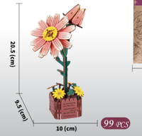 Thumbnail for Daisy DIY 3D Wooden Flower Puzzle Toy - Educational Kids' Assembly Set