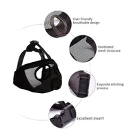 Thumbnail for Blue Adjustable Breathable Mesh Dog Muzzle for Short-Nosed Breeds(Size L)