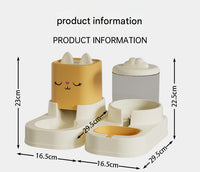 Thumbnail for Blue Automatic Pet Feeder and Water Dispenser Set - Large Capacity Gravity Food & Water Combo for Cats & Dogs