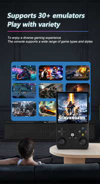 Thumbnail for R36MAX Handheld Retro Game Console - 4.0 IPS Screen Open Source Linux 4000mAh Battery 30+ Emulators(red)