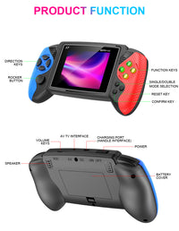 Thumbnail for S7 Trendy Joystick Handheld Game Console - 620 Built-in Games, TV Output, Crystal Buttons & 2-Player Support(Red and blue)