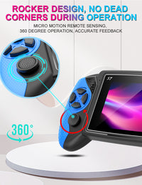 Thumbnail for S7 Trendy Joystick Handheld Game Console - 620 Built-in Games, TV Output, Crystal Buttons & 2-Player Support(white)