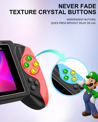 Thumbnail for S7 Trendy Joystick Handheld Game Console - 620 Built-in Games, TV Output, Crystal Buttons & 2-Player Support(white)