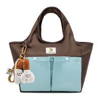 Thumbnail for Insulated Lunch Tote Bag - Large Capacity, Multi-Pocket, Waterproof & Stain-Resistant Lining(browm)