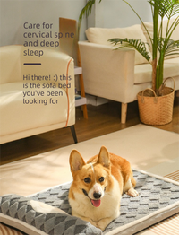 Thumbnail for Thickened Soft Pet Bed Mat L Size Coffee-milk Comfortable Large Dog Sleeping Pad Washable Cushion for Big Dogs and Cats All Season Use