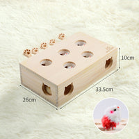 Thumbnail for Whack-A-Mole Cat Toy (Plush Mole & 5 Hole) - Interactive Puzzle Box