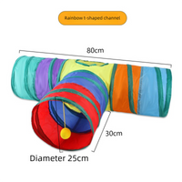 Thumbnail for Cat Track Ball Toy – Wave-Shaped Wall Mount Puzzle for Indoor Cats, with Rolling Balls and Suction Cups(T-shaped)