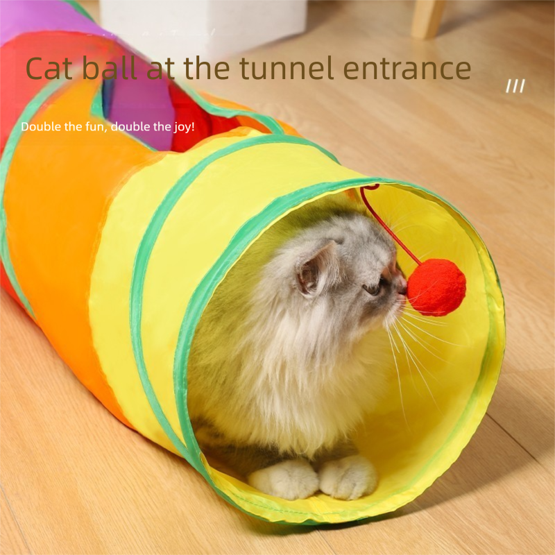 Cat Track Ball Toy – Wave-Shaped Wall Mount Puzzle for Indoor Cats, with Rolling Balls and Suction Cups(T-shaped)