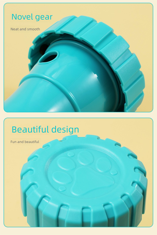 2 Pack（Green）: Cat and Dog Treat Dispenser Toy – Interactive, Durable, Bite-Resistant Slow-Feeder, Dumbbell and Tire-Shaped Pet Toy