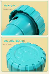 Thumbnail for 2 Pack（Green）: Cat and Dog Treat Dispenser Toy – Interactive, Durable, Bite-Resistant Slow-Feeder, Dumbbell and Tire-Shaped Pet Toy