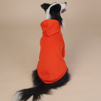 Thumbnail for Orange Classic Dog Sweatshirt with Hood & Drawstrings - For Large Dogs (Size : XL)