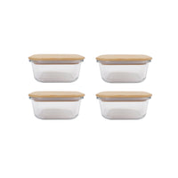 Thumbnail for 4 Pcs Bamboo Food Container - Medium